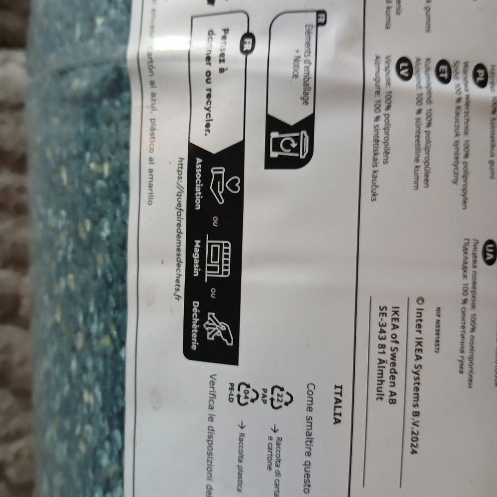 NEW IKEA HOTELLRUM Beautiful 6'7 x 2'7 Area Rug only opened for pictures. The - Picture 5 of 16